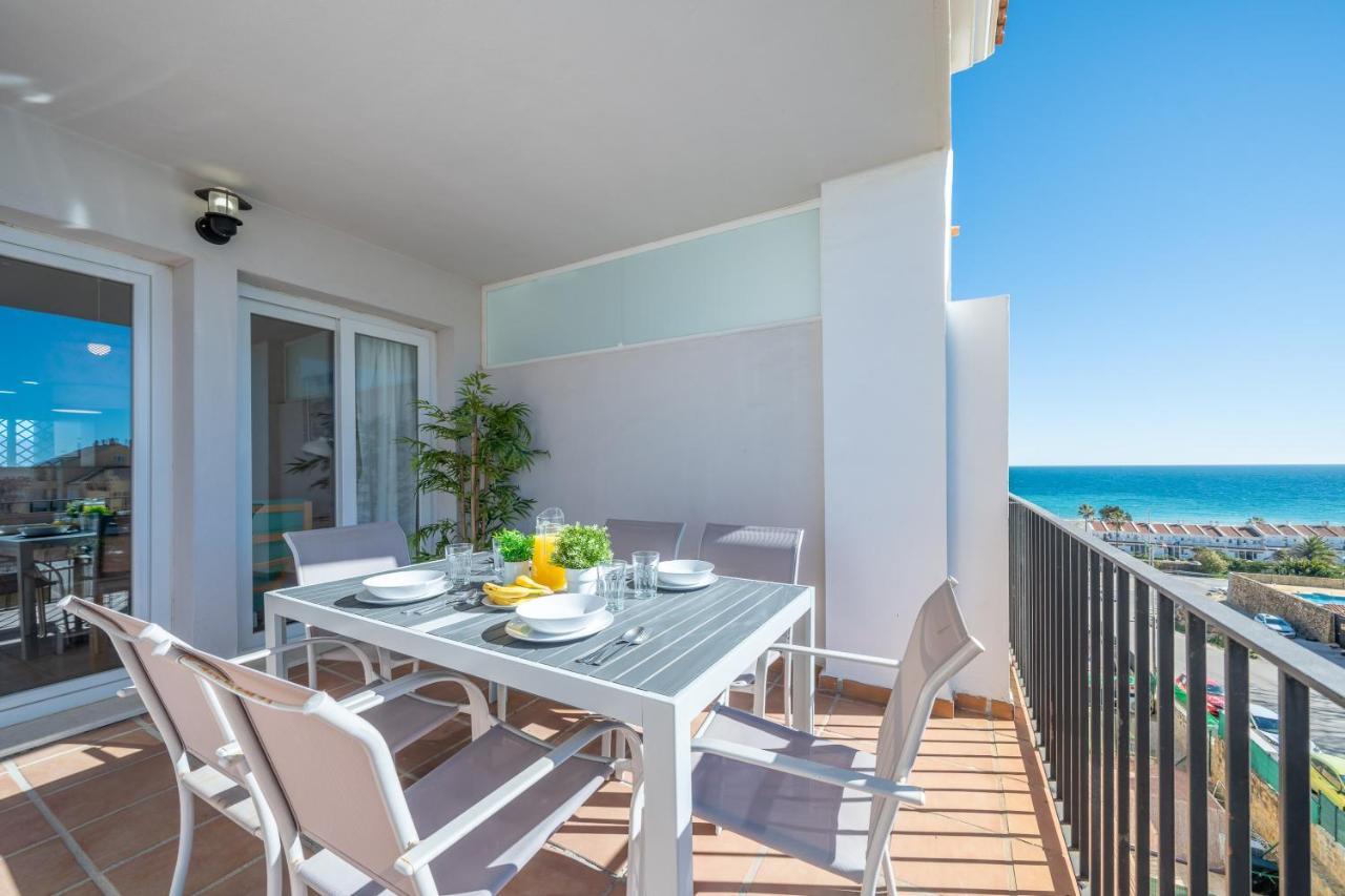 Apartamento Con Vistas Al Mar En Manilva Playa Exterior foto