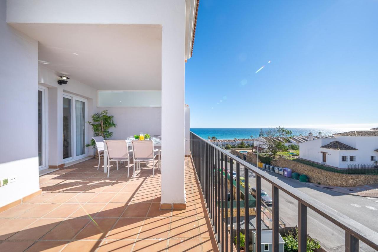 Apartamento Con Vistas Al Mar En Manilva Playa Exterior foto